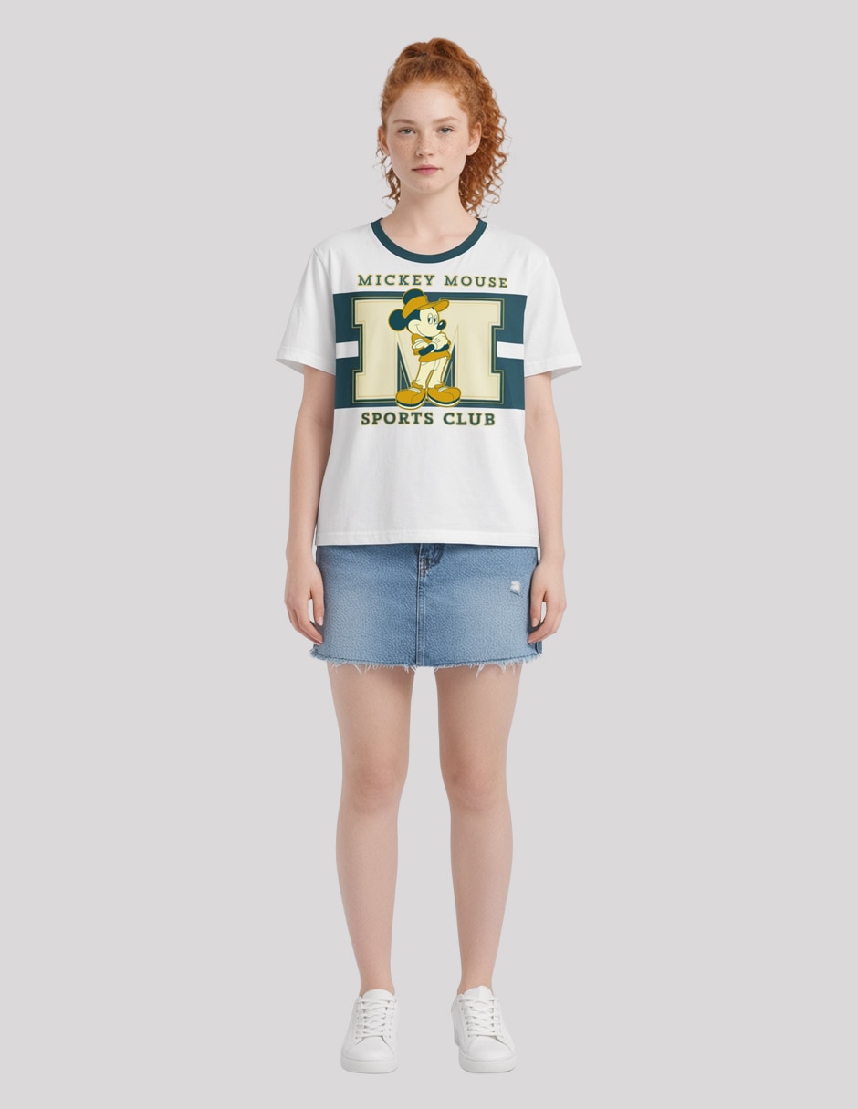 PLAYERA manga Corta Coleccion caricatura cuello Redondo para mujer 4