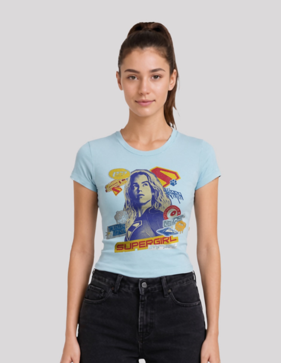 PLAYERA manga Corta Coleccion caricatura cuello Redondo para mujer PLAYERA manga Corta Coleccion caricatura cuello Redondo para mujer