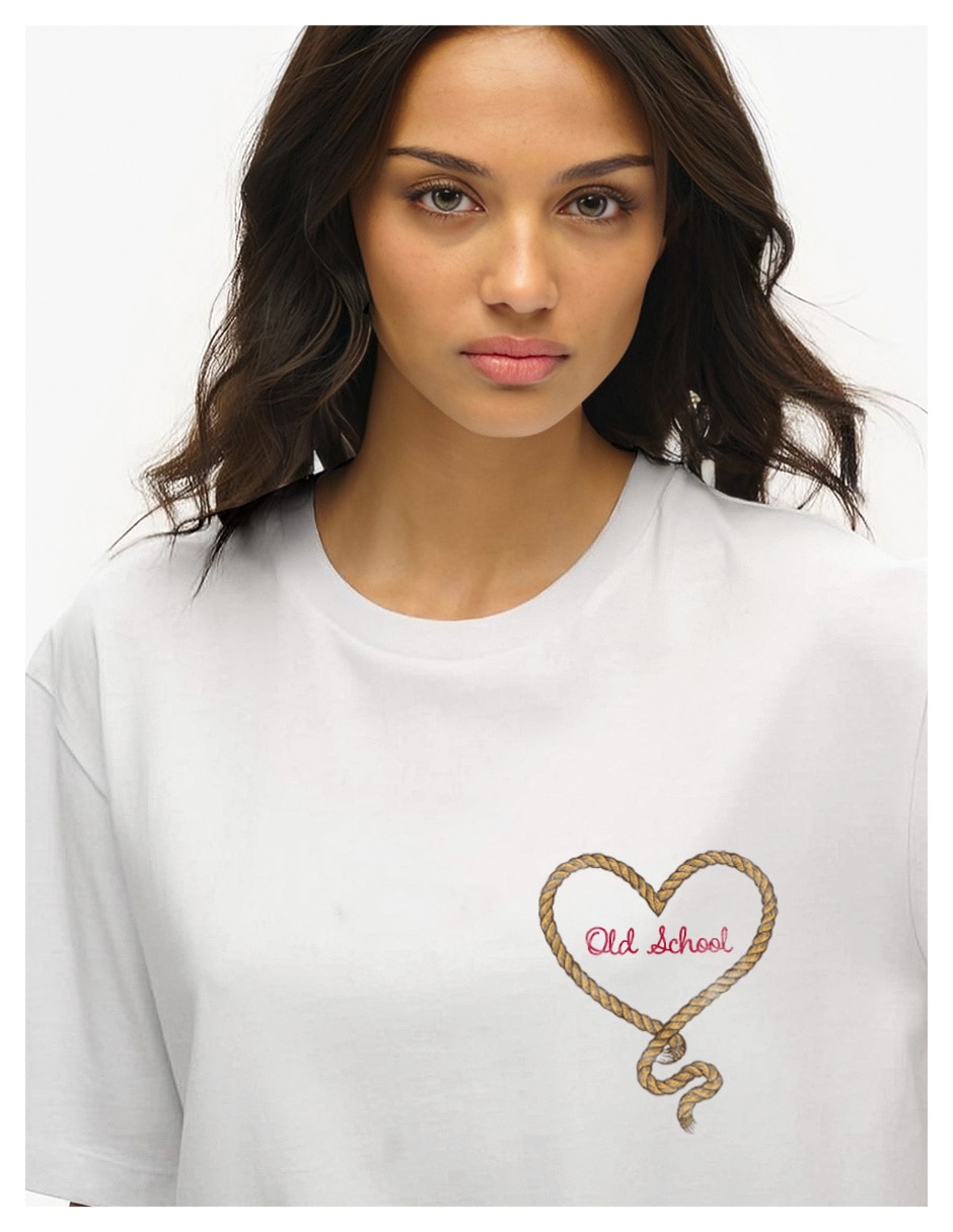 Playera manga corta colección caricatura cuello redondo para mujer 4