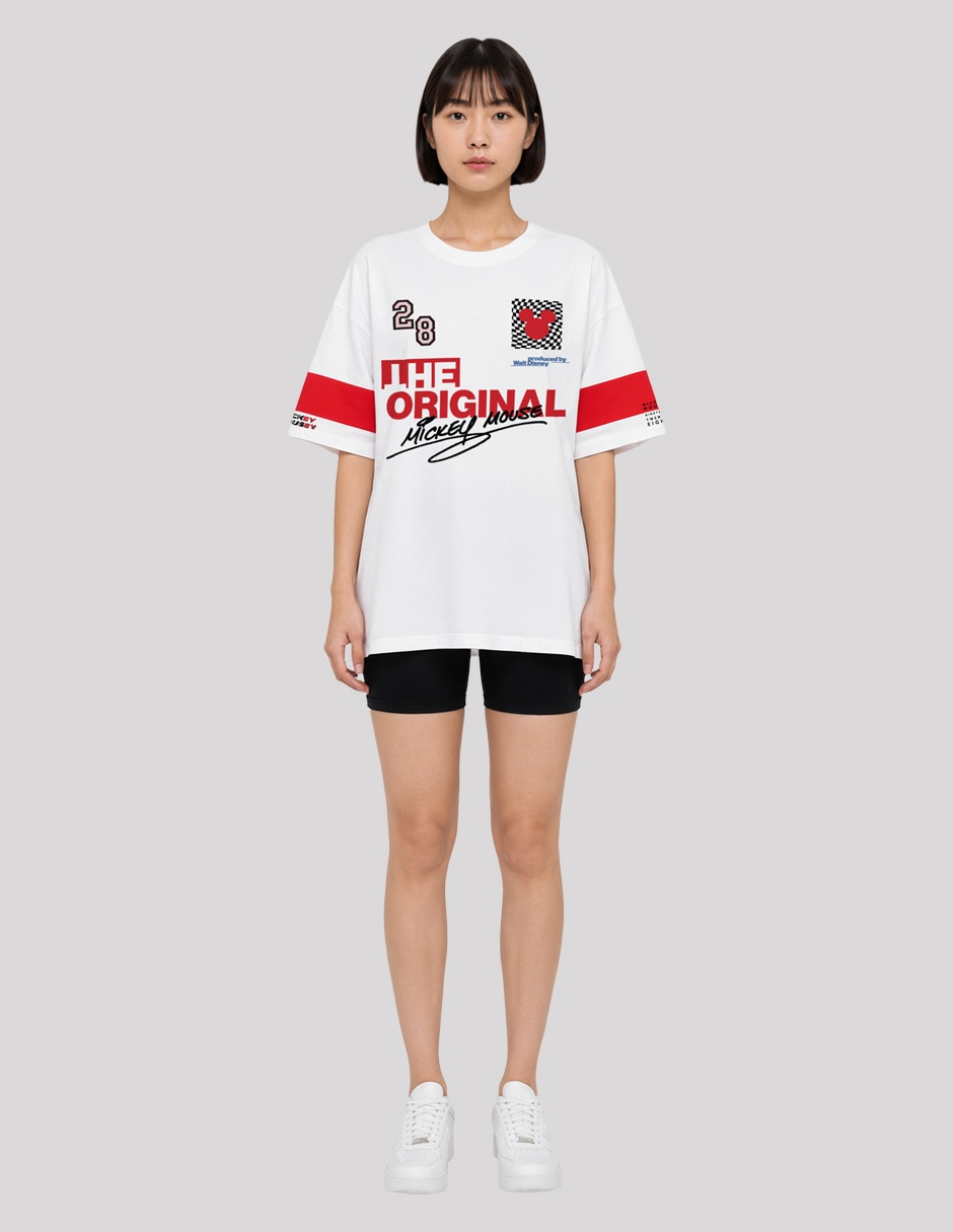 Playera manga corta Coleccion Caricatura cuello redondo mujer 4