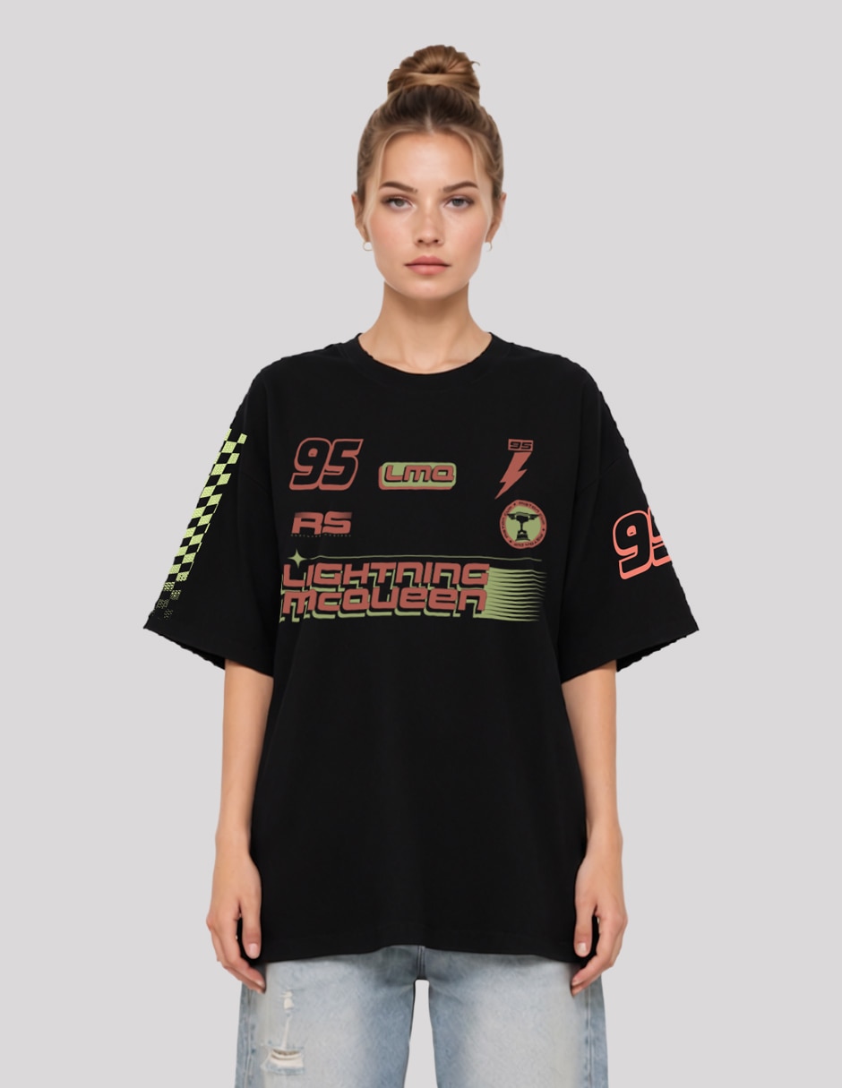 Playera manga corta Coleccion Caricatura cuello redondo mujer Playera manga corta Coleccion Caricatura cuello redondo mujer