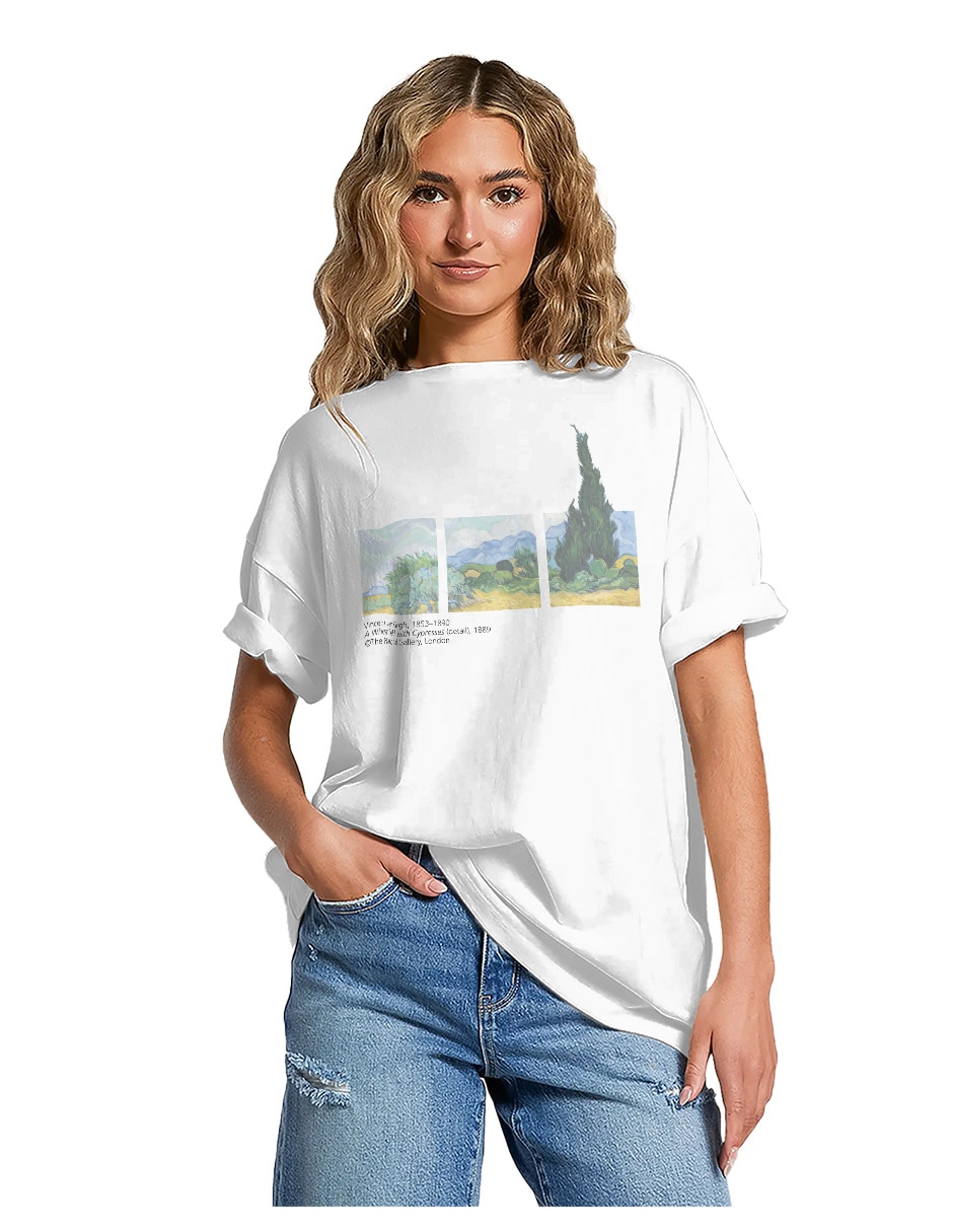 Playera manga corta coleccion caricatura cuello redondo para mujer 2