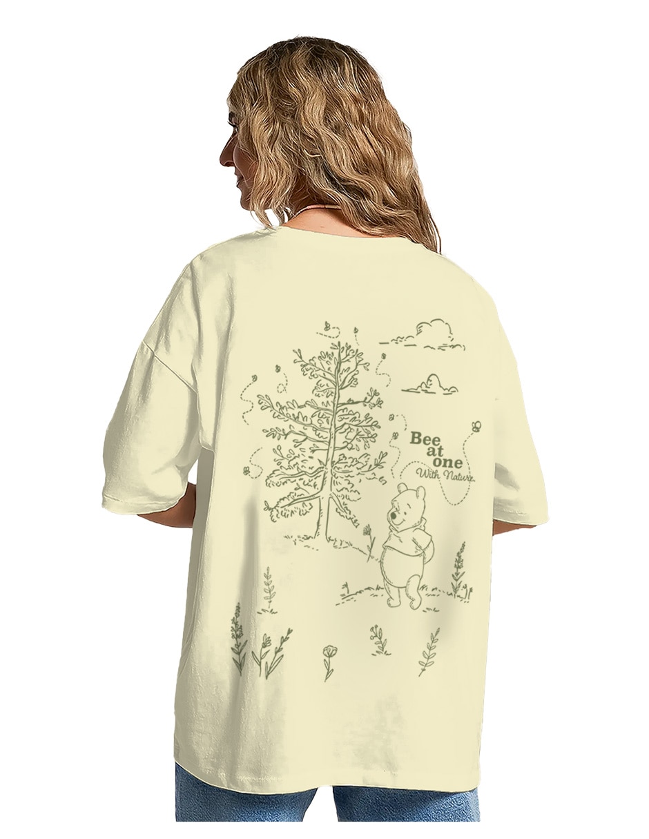 Playera manga corta coleccion caricatura cuello redondo para mujer 2