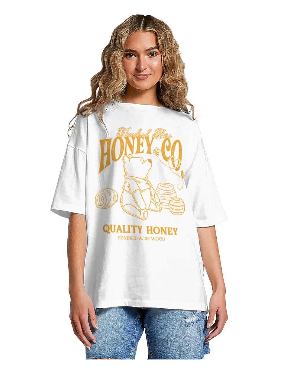 Playera manga corta coleccion caricatura cuello redondo para mujer 2