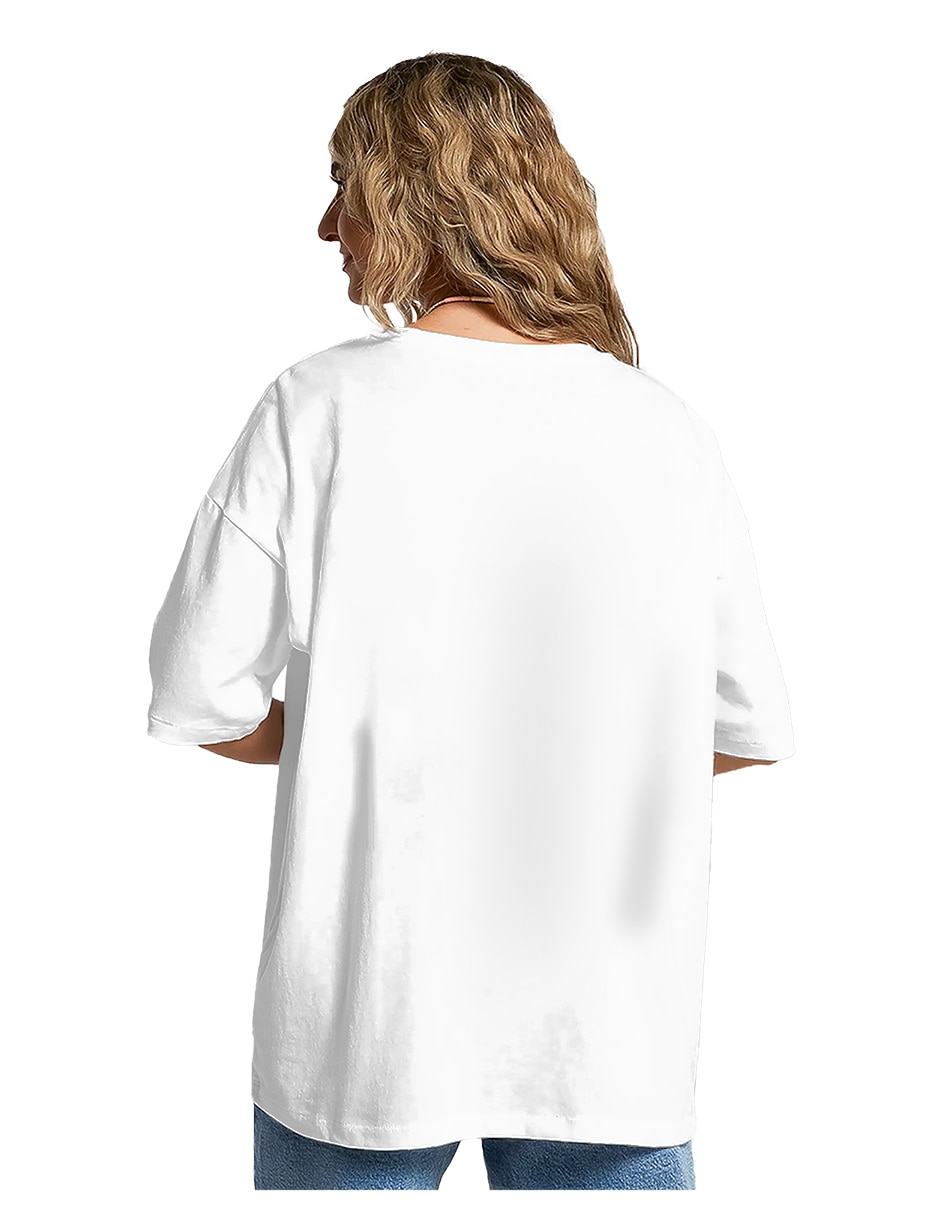 Playera manga corta coleccion caricatura cuello redondo para mujer 4
