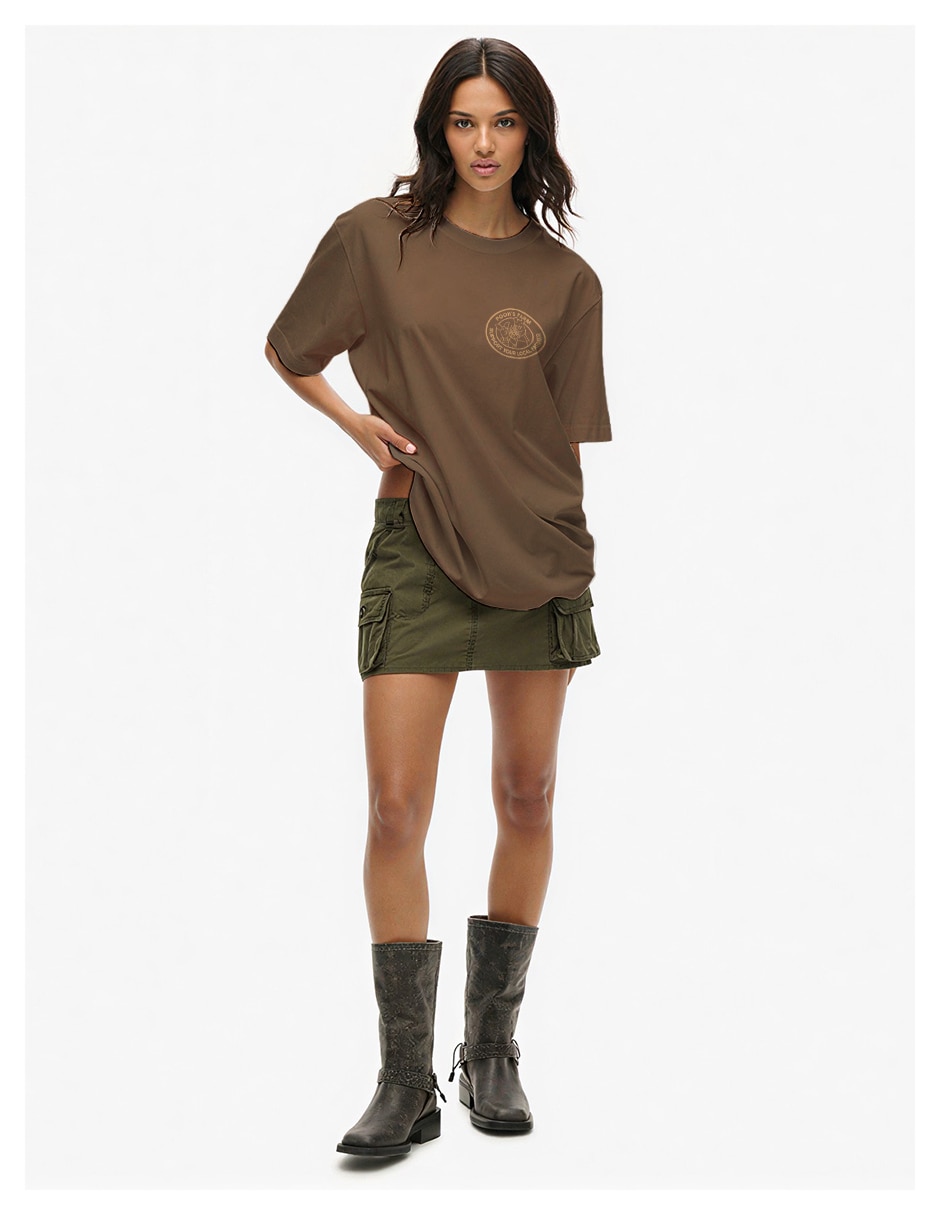 Playera manga corta coleccion caricatura cuello redondo para mujer 2