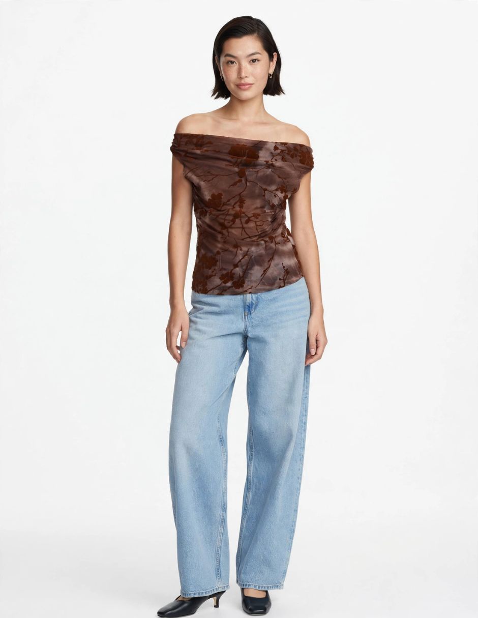 Top cuello Drapeado Top cuello Drapeado