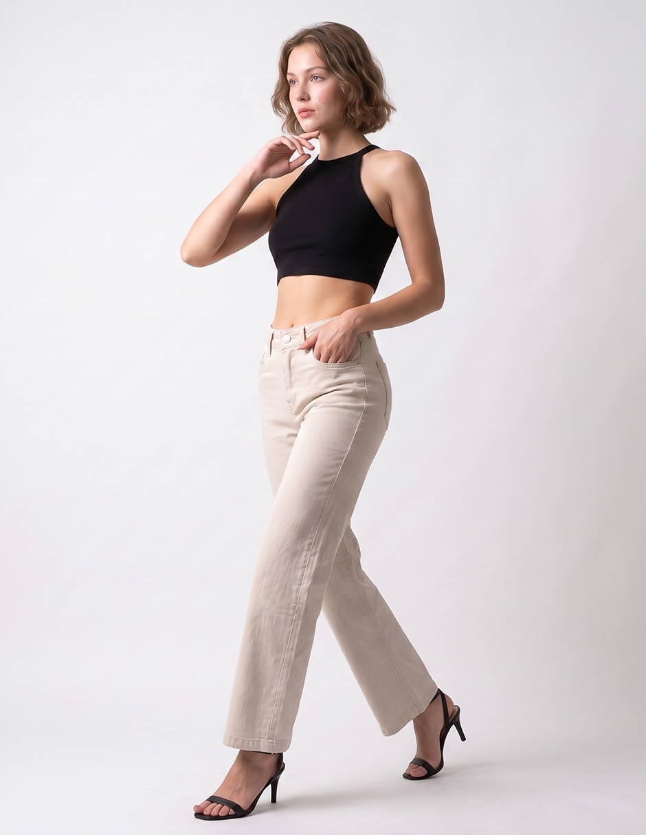Jeans slim cintura para mujer 4