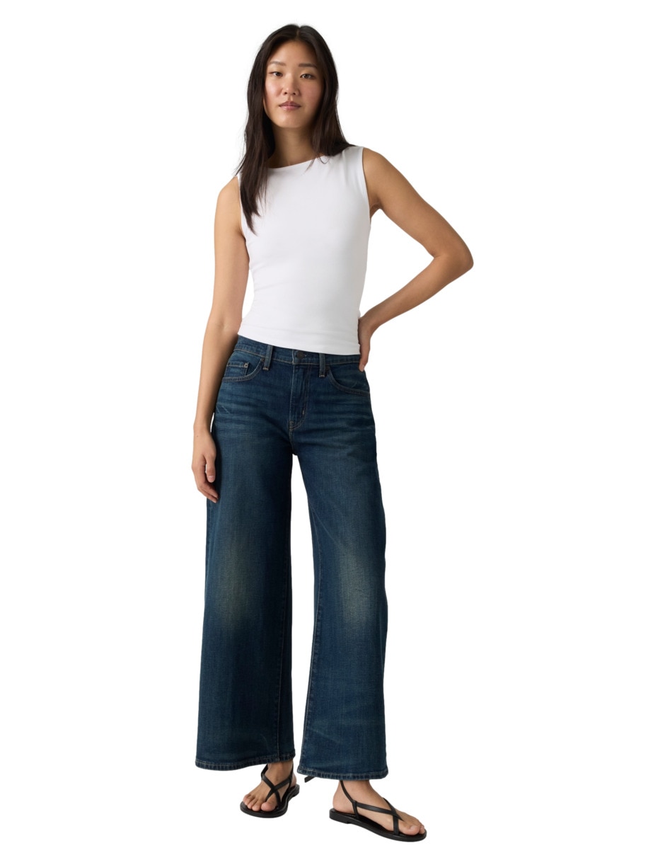 Jeans wide leg 728 para mujer 5