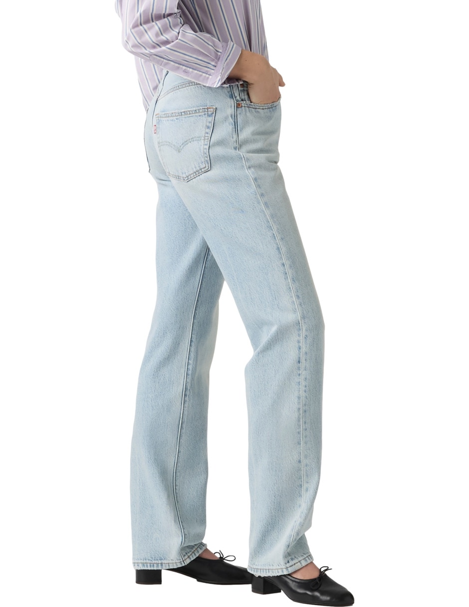 Jeans relajado media cintura 501 para mujer 2