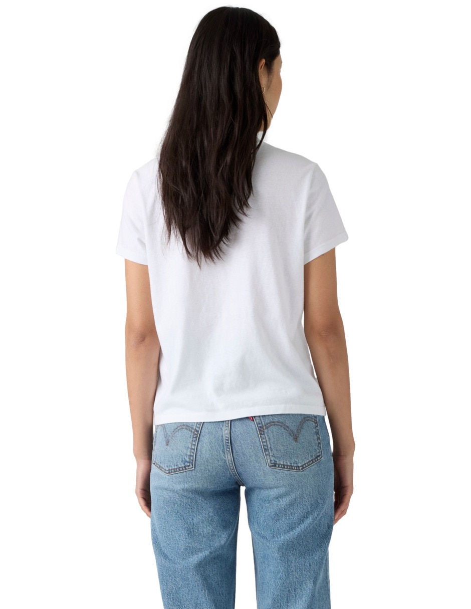 Playera manga corta cuello redondo mujer 2