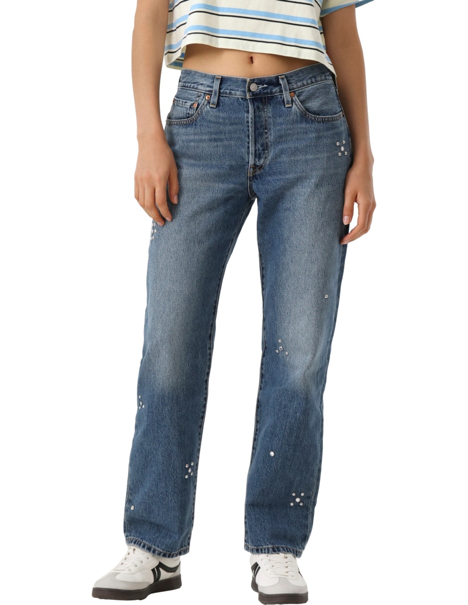 Jeans relajado media cintura 501 para mujer Jeans relajado media cintura 501 para mujer
