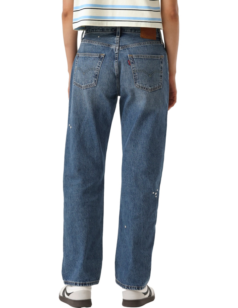 Jeans relajado media cintura 501 para mujer 3