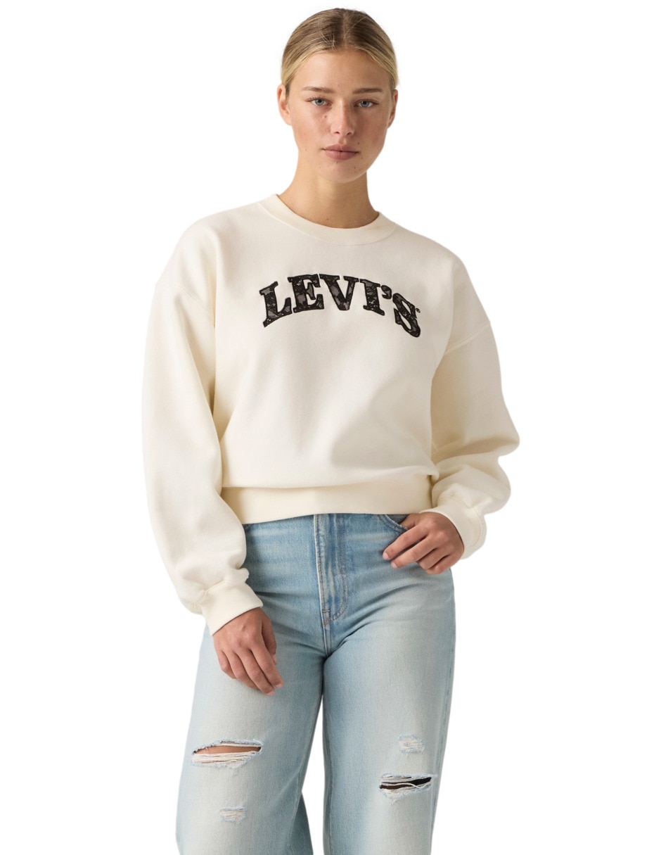 Sudadera sin capucha para mujer