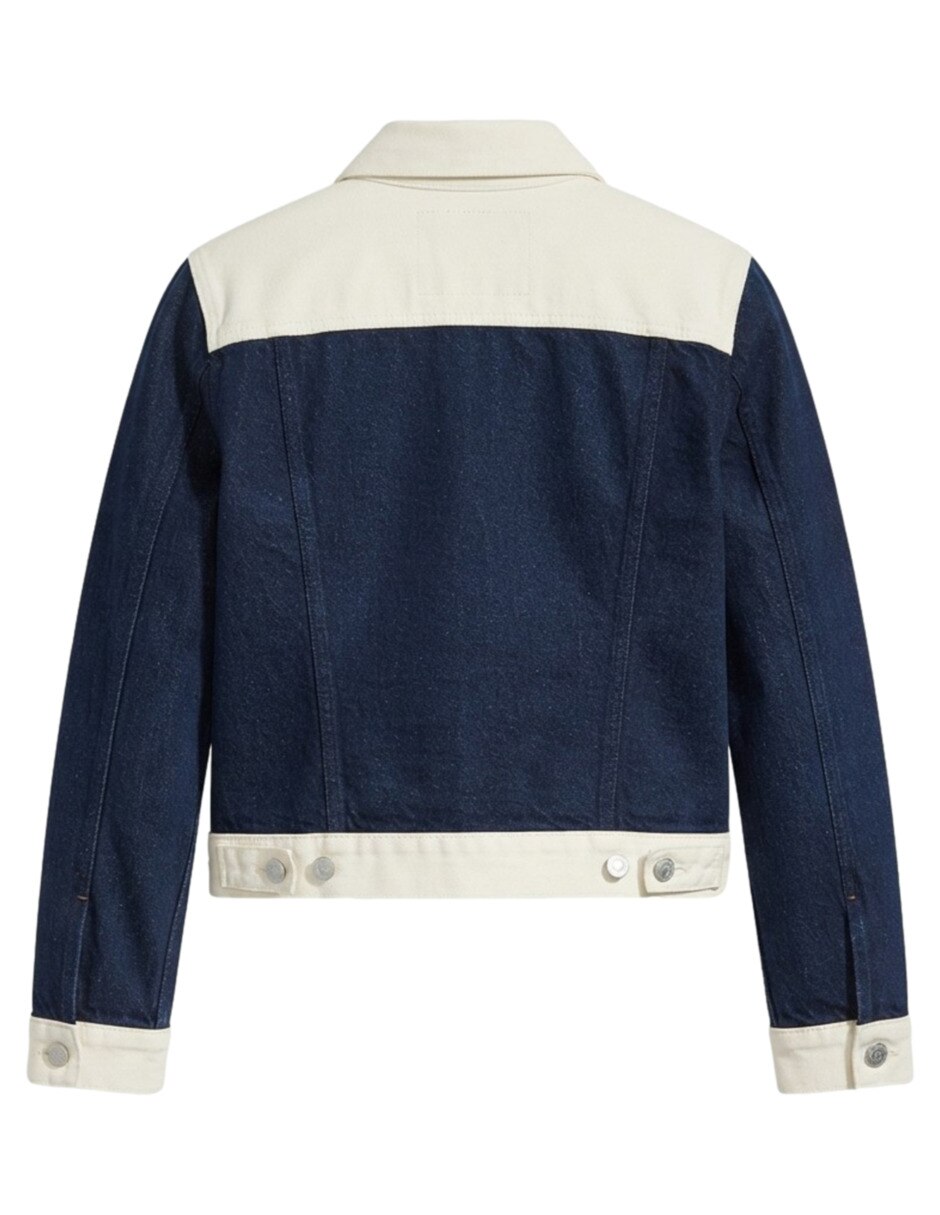 Chamarra denim de algodón para mujer 6