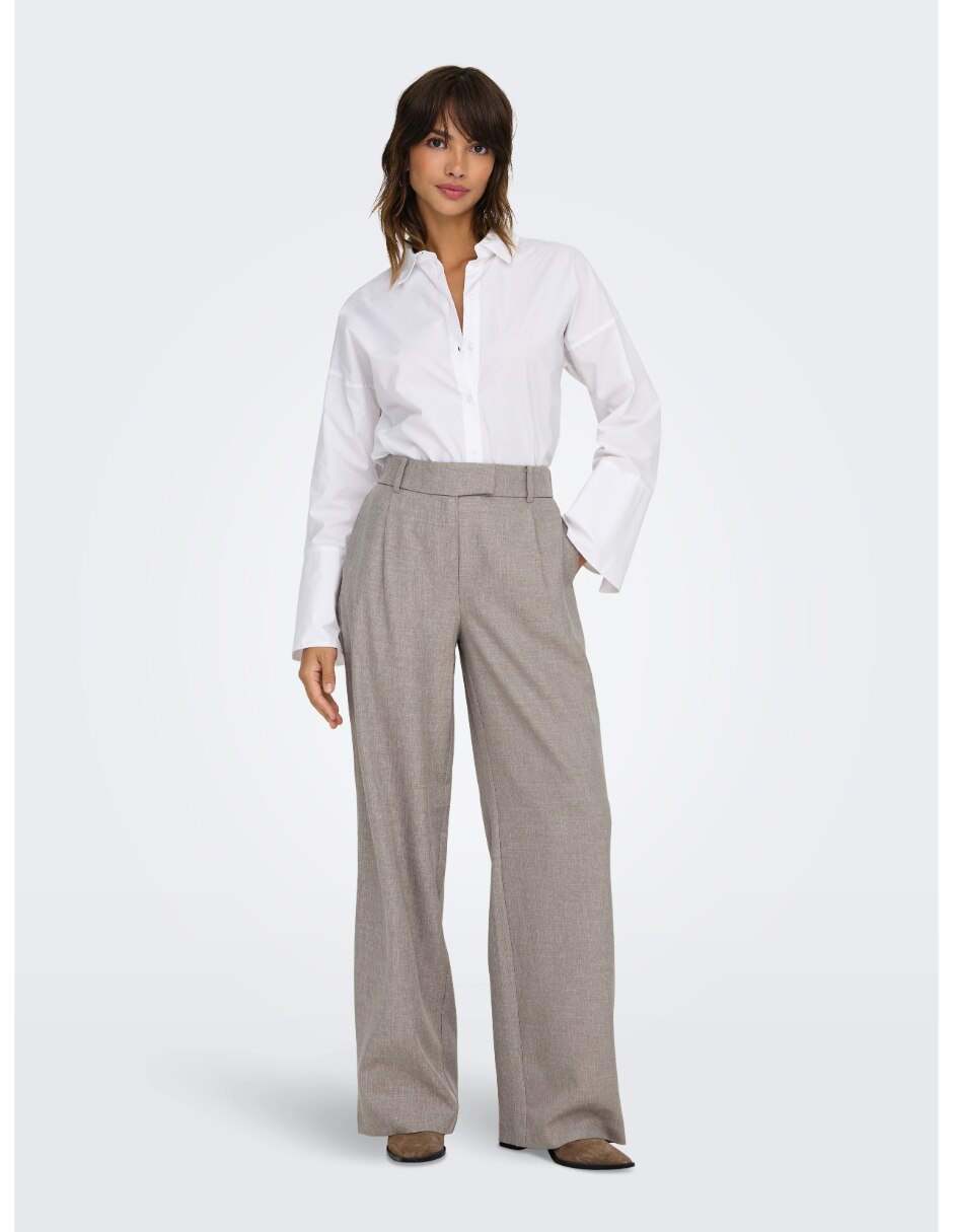 Pantalón de vestir wide leg para mujer 3
