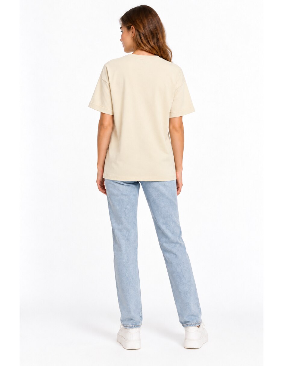 Playera manga corta cuello redondo para mujer 2