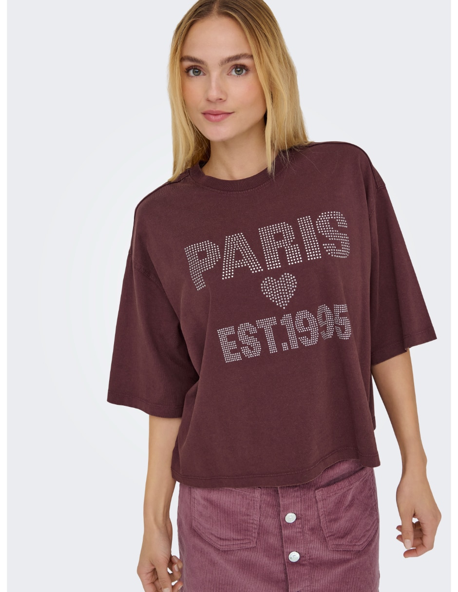Playera manga corta cuello redondo para mujer 3