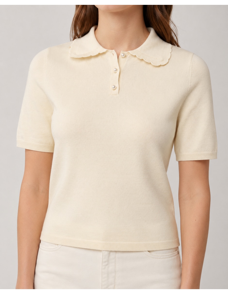 Blusa manga corta para mujer