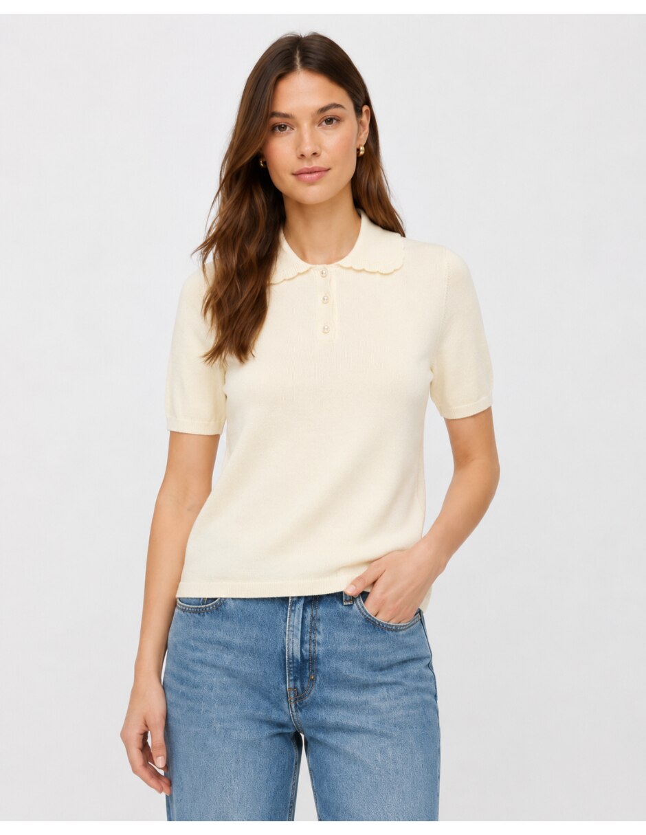 Blusa manga corta para mujer 3