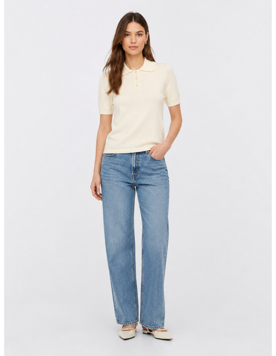 Blusa manga corta para mujer 4