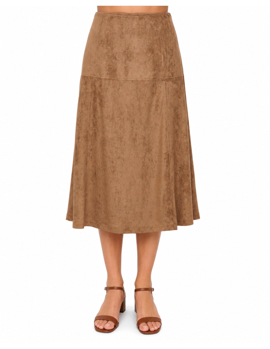 Falda midi cintura alta Falda midi cintura alta