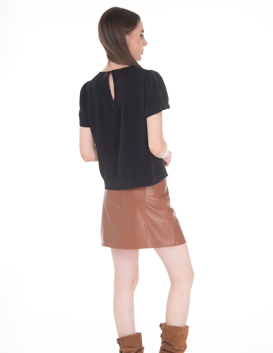Blusa manga corta para mujer 4