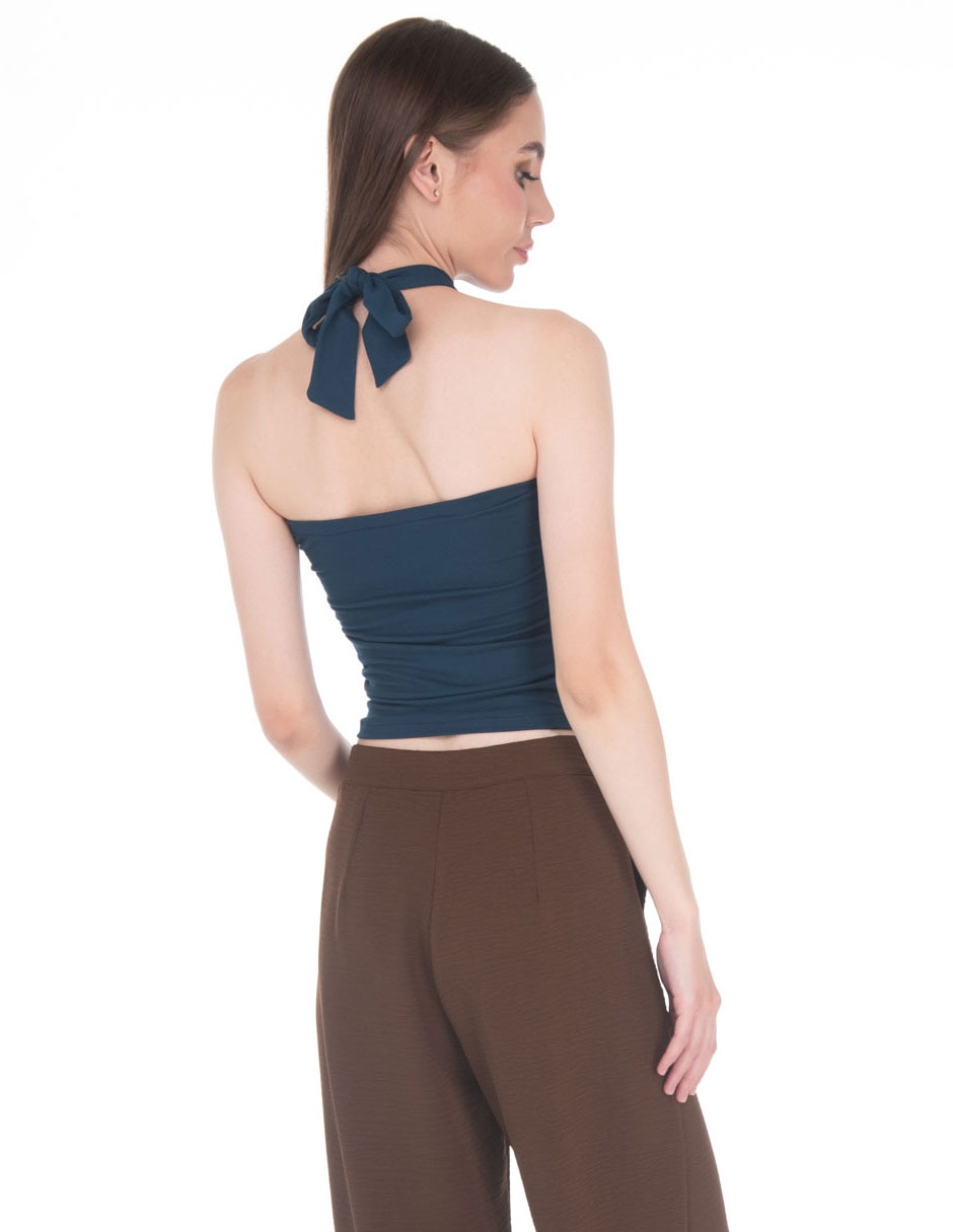 Top escote regular tirante ajustable 4