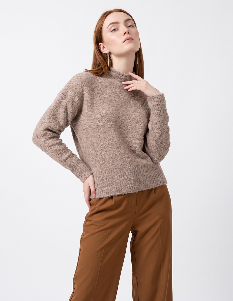 Suéter cuello redondo para mujer Suéter cuello redondo para mujer