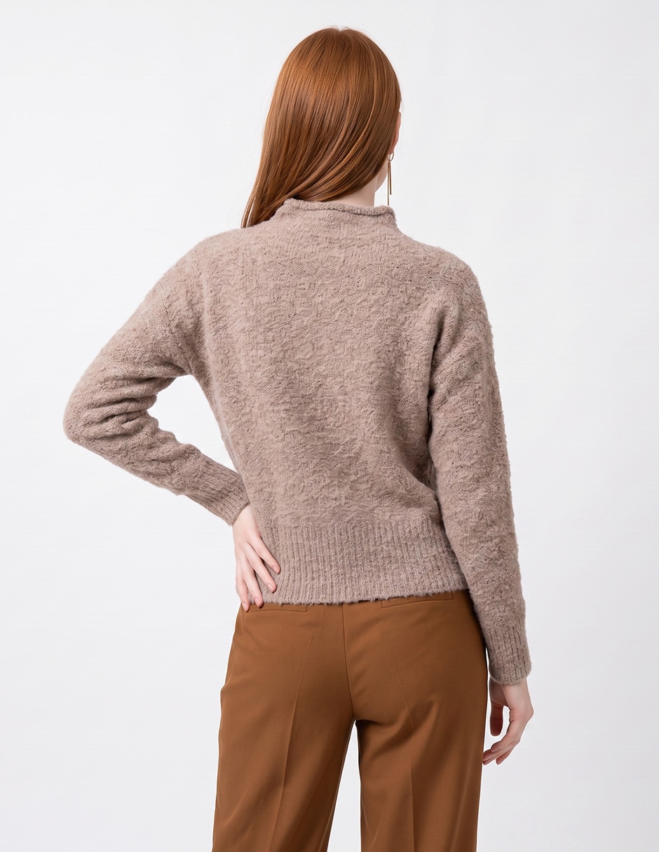 Suéter cuello redondo para mujer 2