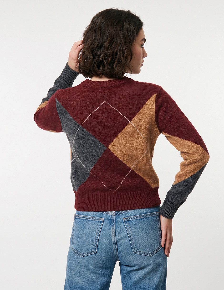Suéter cuello redondo para mujer 3