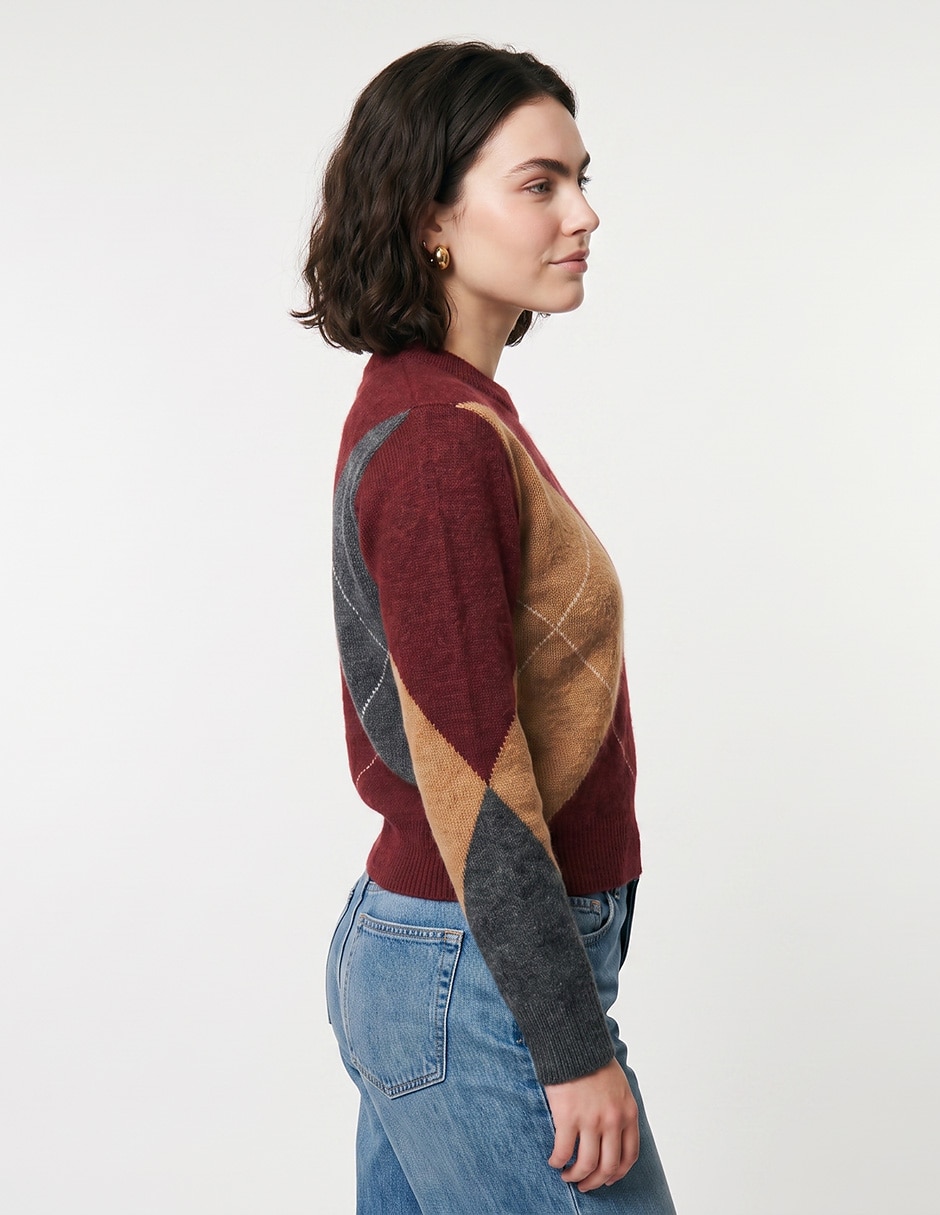 Suéter cuello redondo para mujer 2