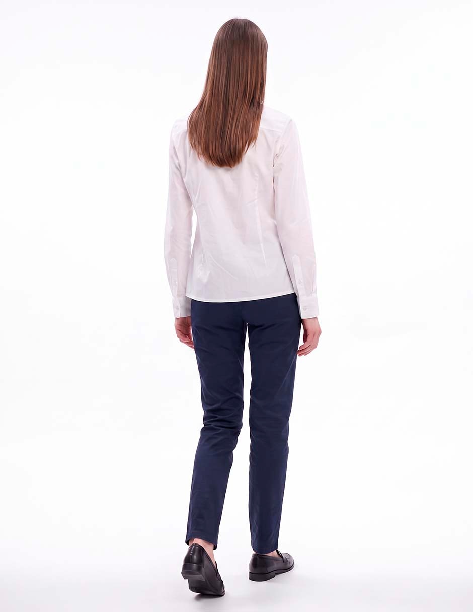 Blusa camisera manga larga para mujer 4