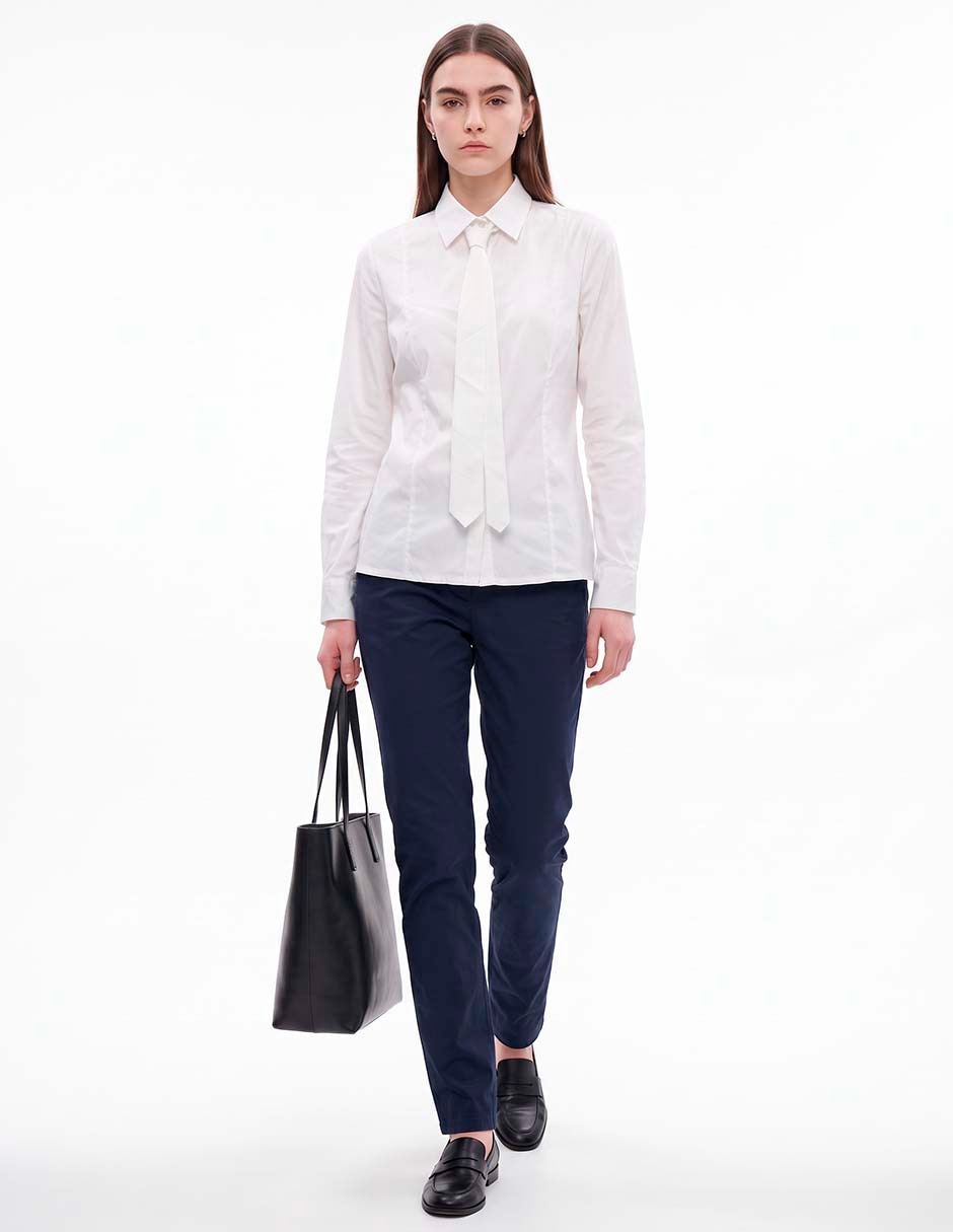 Blusa camisera manga larga para mujer 3