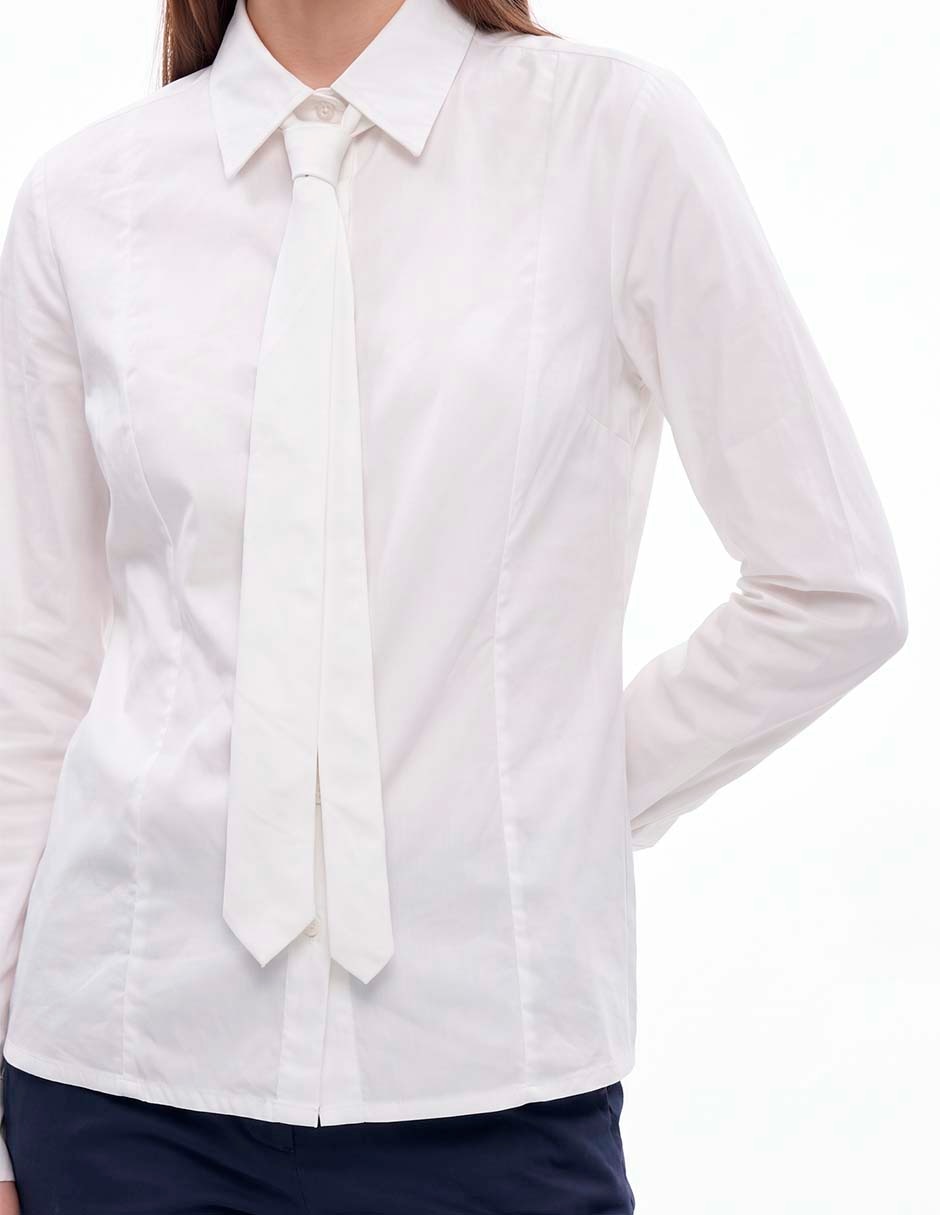 Blusa camisera manga larga para mujer 2