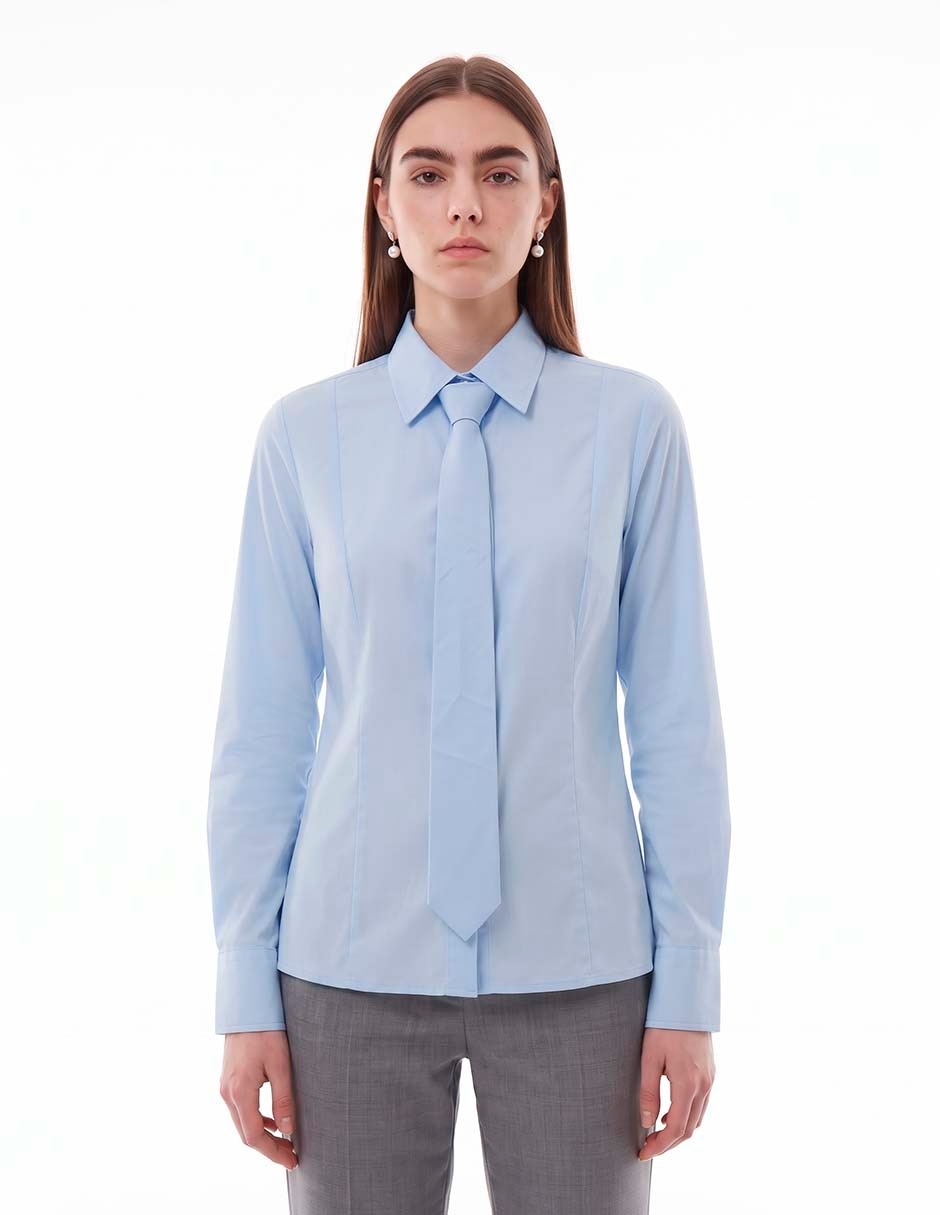 Blusa camisera manga larga para mujer Blusa camisera manga larga para mujer