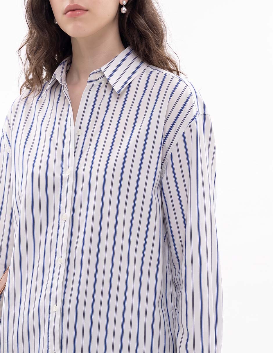 Blusa camisera manga larga para mujer 2
