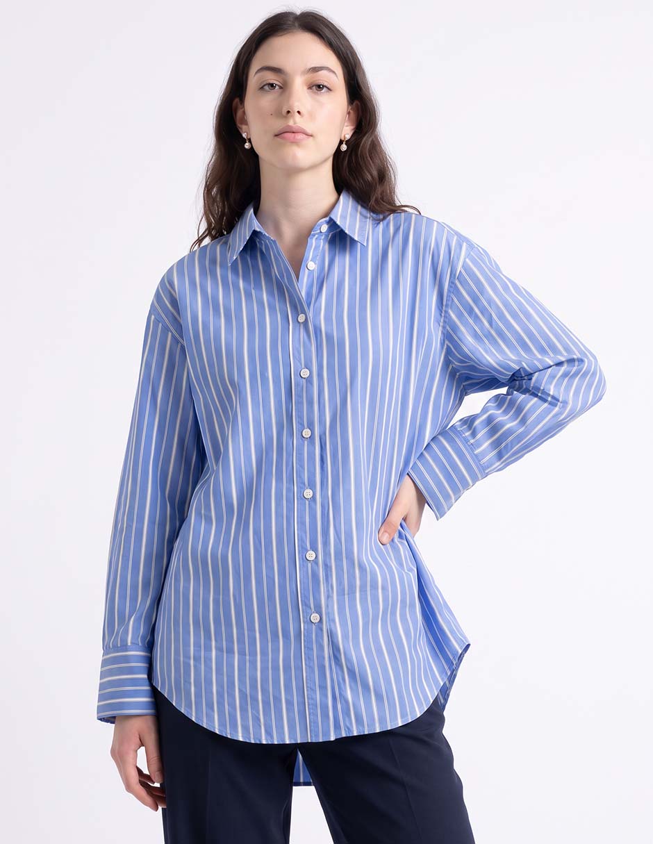 Blusa camisera manga larga para mujer Blusa camisera manga larga para mujer