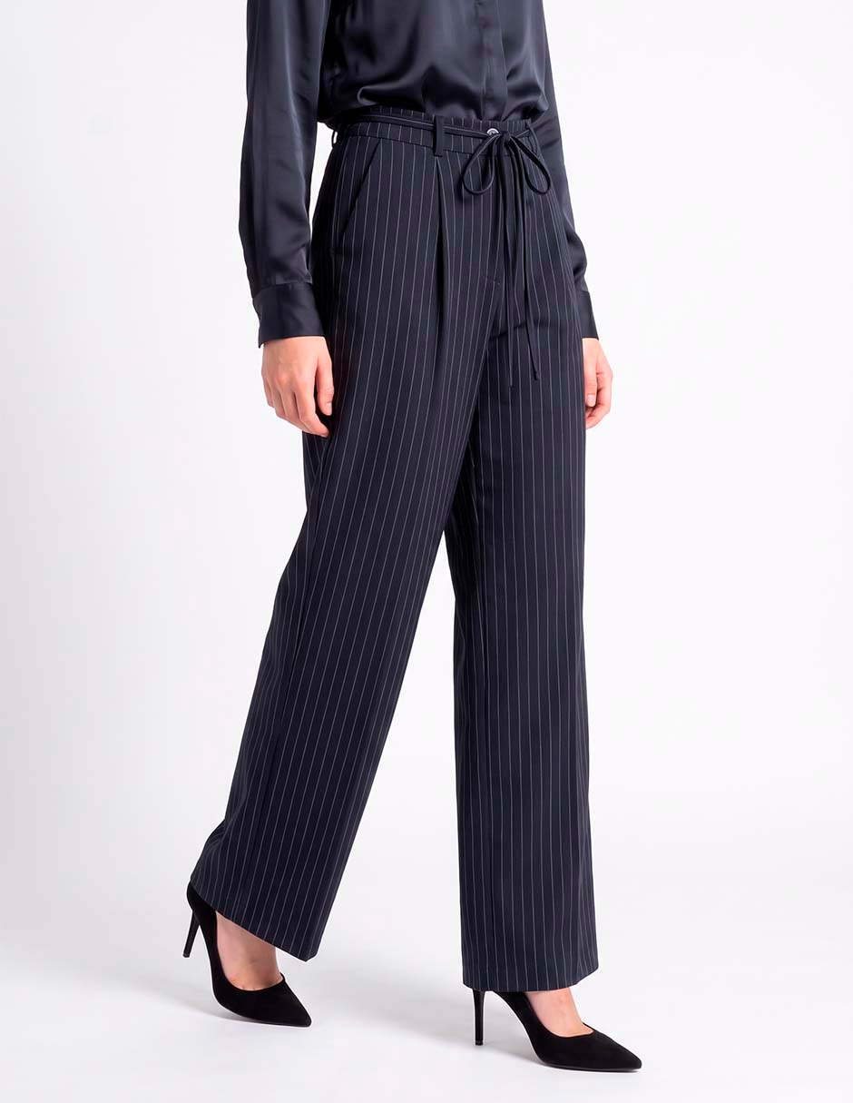 Pantalón con pinzas recto para mujer