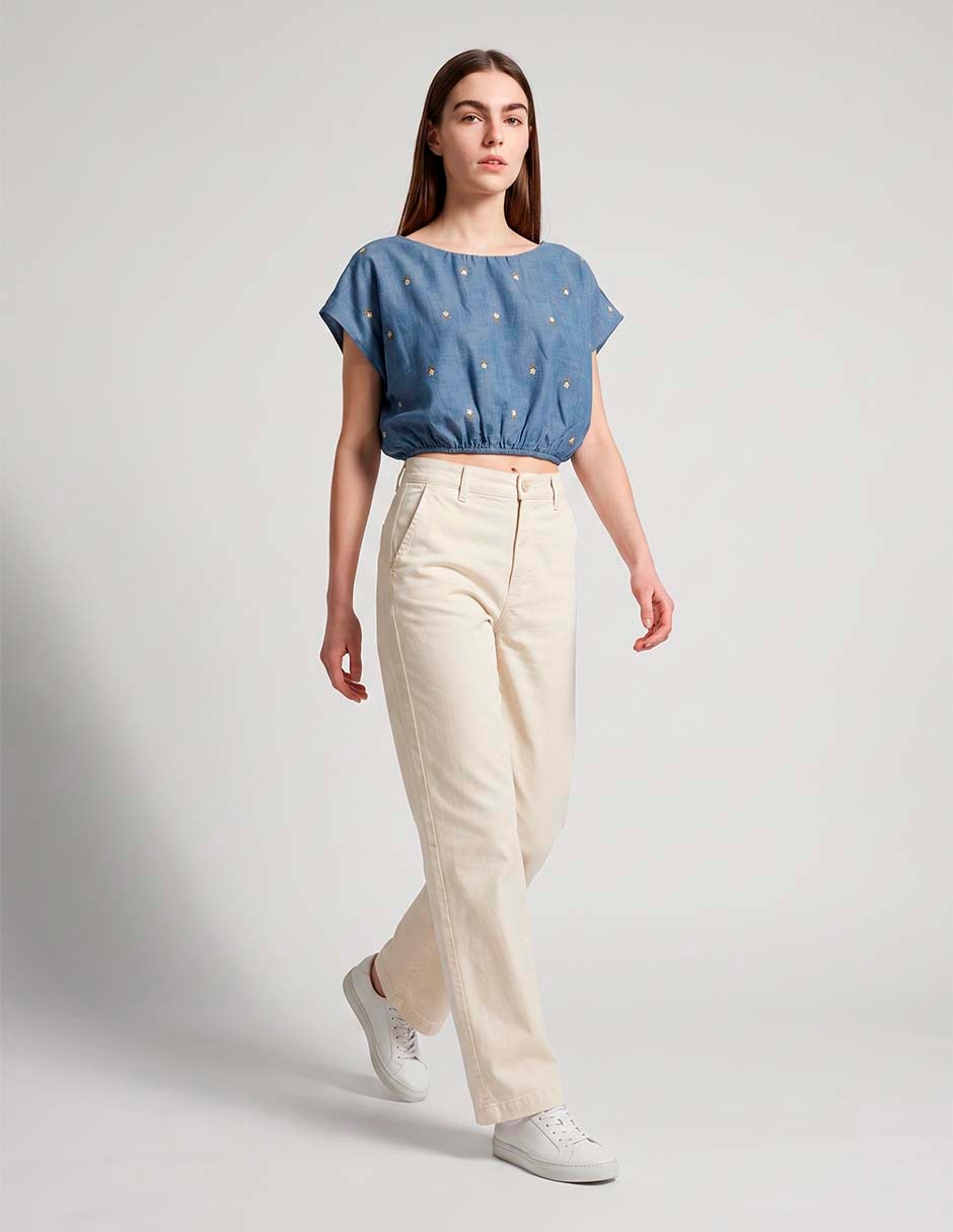 Blusa manga corta para mujer 3