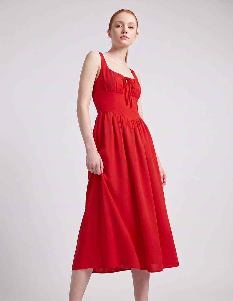 Vestido midi casual para mujer