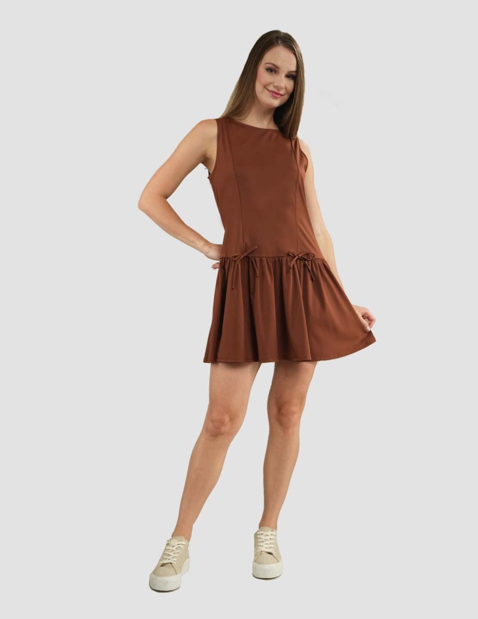 Vestido a la rodilla casual para mujer