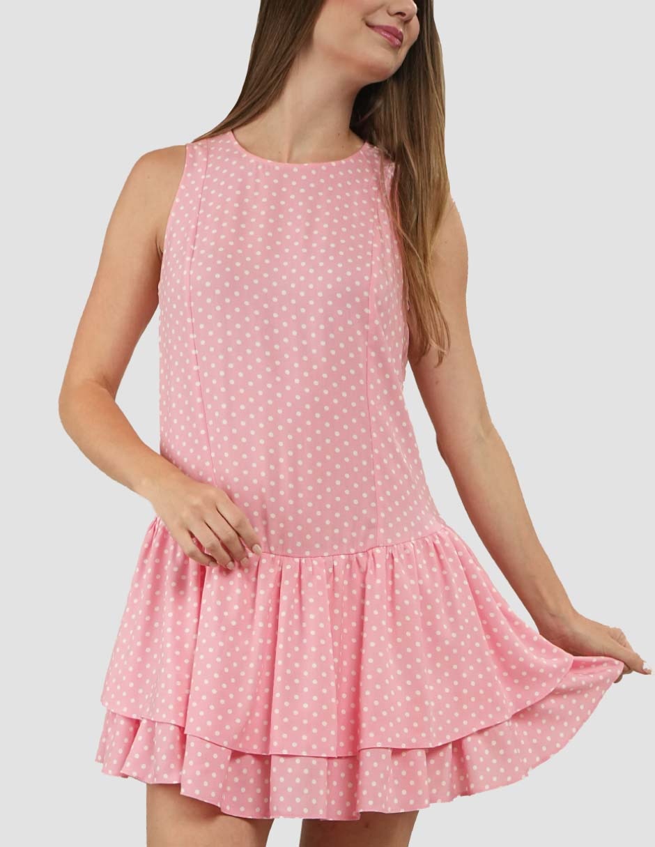 Vestido arriba rodilla casual para mujer 2