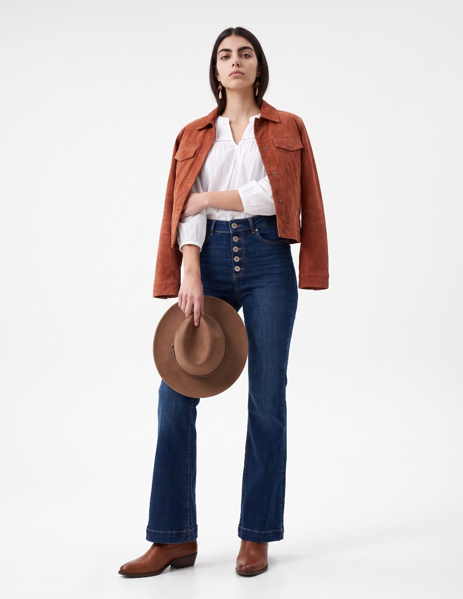 Jeans acampanado para mujer 3