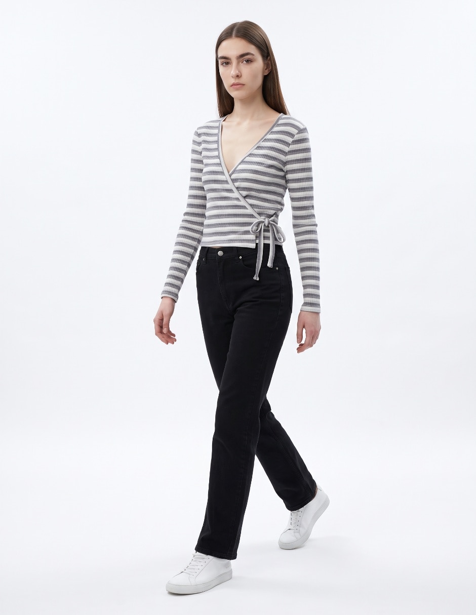 Suéter cuello cruzado para mujer Suéter cuello cruzado para mujer
