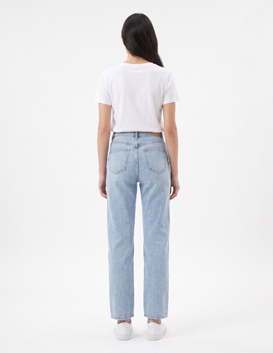 Jeans relaxed wide leg para mujer 2