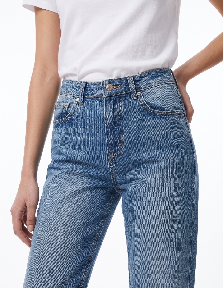 Jeans straight para mujer 4