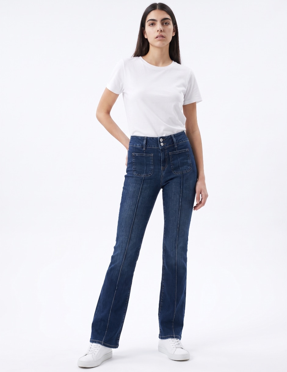 Jeans acampanado para mujer 3