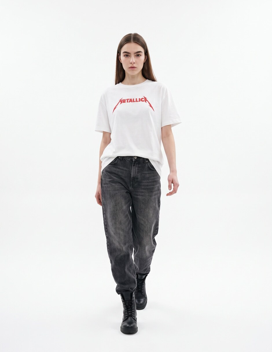 Playera manga corta cuello redondo para mujer Playera manga corta cuello redondo para mujer