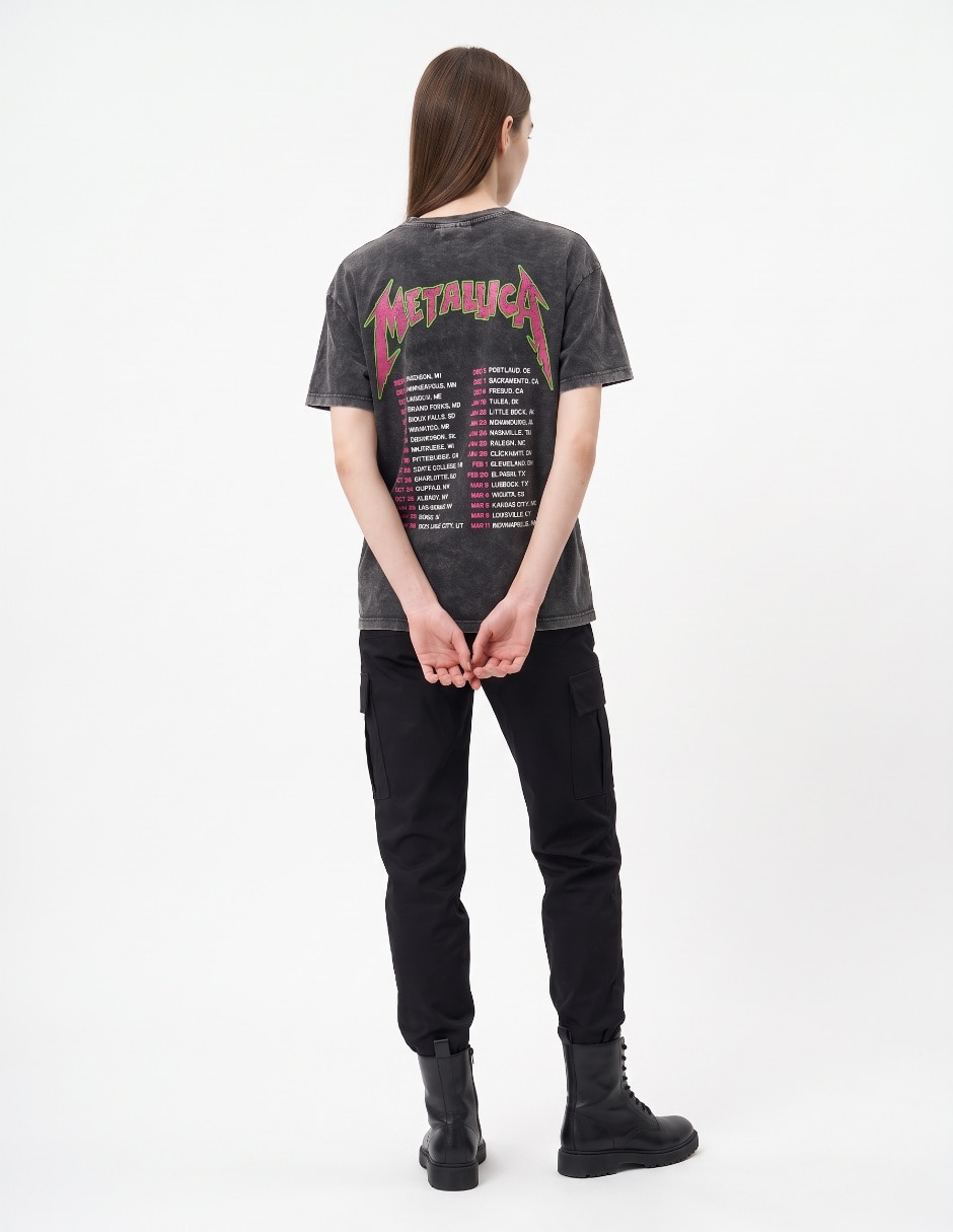 Playera manga corta cuello redondo para mujer 2